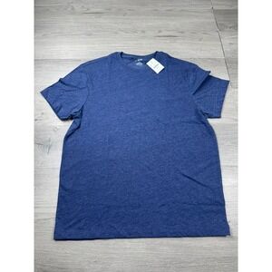 J Crew Shirt Mens Medium Blue Washed Crew Neck Pocket Casual Preppy